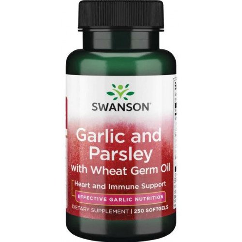 Swanson Garlic and Parsley with Wheat Germ Oil  - 250 softgels