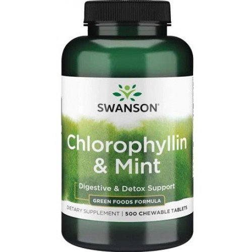 Swanson Chlorophyllin & Mint  - 500 chewable tablets