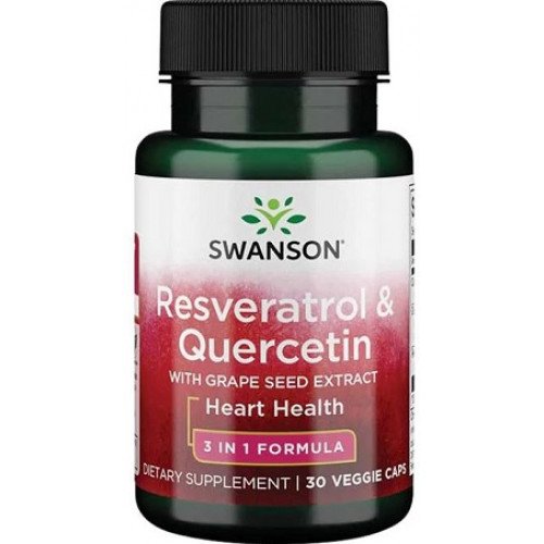 Swanson Resveratrol & Quercetin  - 30 vcaps