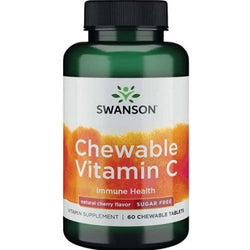 Swanson Chewable Vitamin C, Natural Cherry Flavour  - 60 chewable tablets