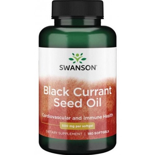 Swanson Black Currant Seed Oil, 500mg  - 180 softgels