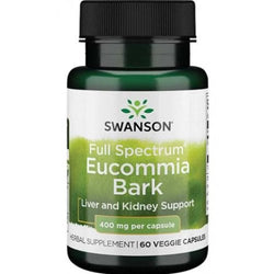 Swanson Full Spectrum Eucommia Bark, 400mg  - 60 vcaps