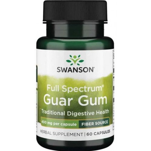 Swanson Full Spectrum Guar Gum, 400mg  - 60 caps