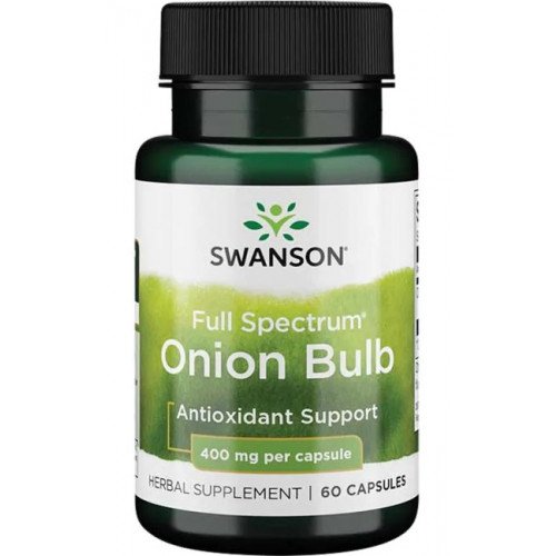 Swanson Full Spectrum Onion Bulb, 400mg  - 60 caps