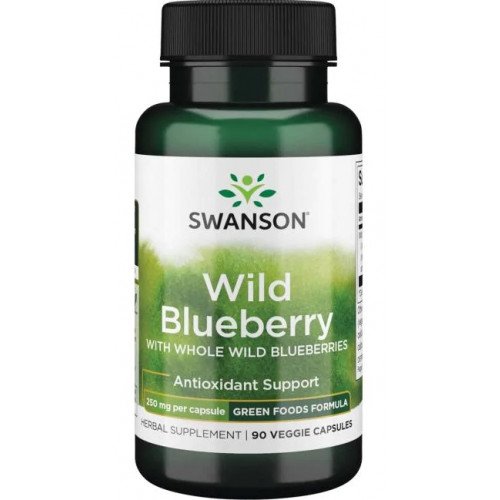 Swanson Wild Blueberry, 250mg  - 90 vcaps