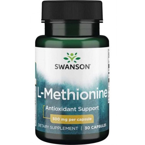 Swanson L-Methionine, 500mg  - 30 caps