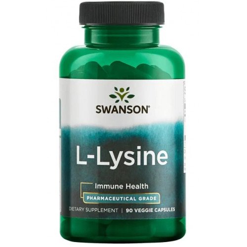 Swanson AjiPure L-Lysine, 500mg  - 90 vcaps