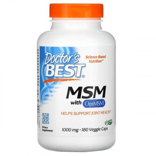 Doctor's Best MSM with OptiMSM Vegan - 1000mg  - 180 vcaps