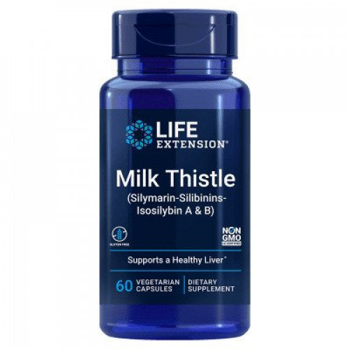 Life Extension Milk Thistle, Silymarin-Silibinins-Isosilybin A & B  - 60 vcaps