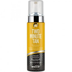 Original Muscle Up Two Minute Tan, Sunless Bronzer Instant Glow Dark Tanning Gel  - 237 ml.