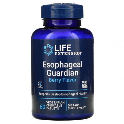 Life Extension Esophageal Guardian - Berry Flavor (EAN 737870173762)  - 60 vegetarian chewable tabs