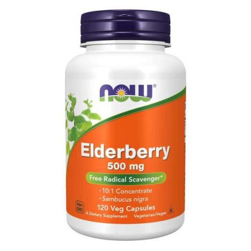 NOW Foods Elderberry - 500mg  - 120 vcaps