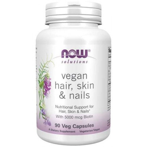 NOW Foods Vegan Hair, Skin & Nails  - 90 vcaps