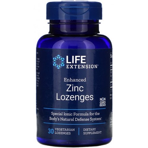 Life Extension Enhanced Zinc Lozenges - Unflavoured  - 30 vegetarian lozenges