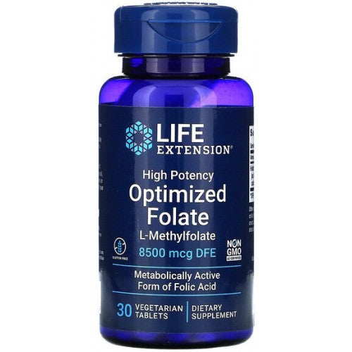 Life Extension High Potency Optimized Folate  - 30 vegetarian tabs