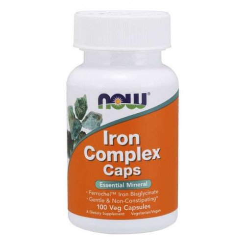 NOW Foods Iron Complex Caps  - 100 vcaps