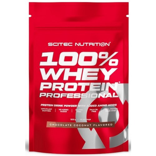 SciTec 100% Whey Protein Professional, Chocolate Coconut (EAN 5999100021877)  - 500 grams