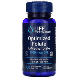 Life Extension Optimized Folate, 1700mcg  - 100 vegetarian tabs