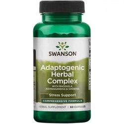 Swanson Adaptogenic Herbal Complex with Rhodiola, Ashwagandha & Ginseng  - 60 caps