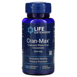 Life Extension Cran-Max Cranberry Whole Fruit Concentrate, 500mg  - 60 vcaps