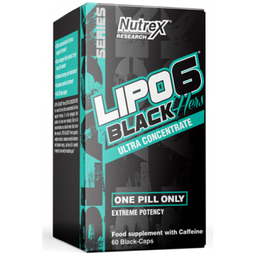 Nutrex Lipo-6 Black Hers Ultra Concentrate with Caffeine  - 60 caps