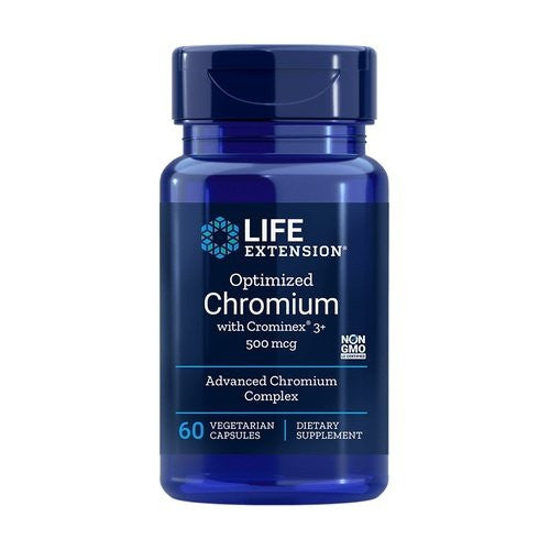 Life Extension Optimized Chromium with Crominex 3+, 500mcg  - 60 vcaps