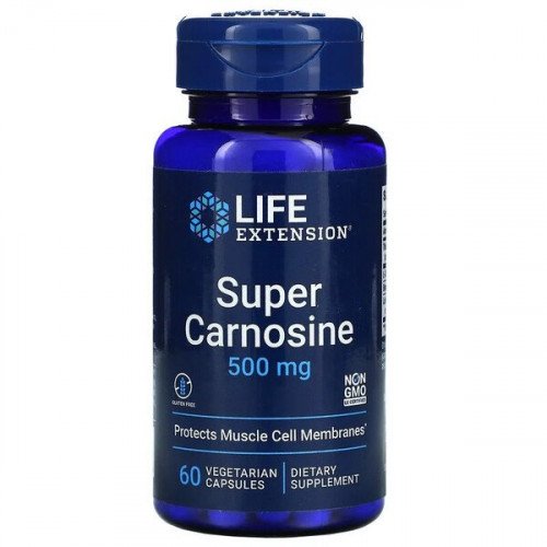 Life Extension Super Carnosine, 500mg  - 60 vcaps