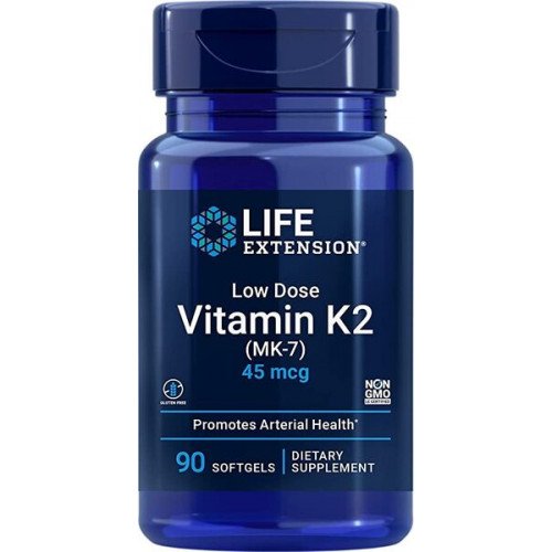 Life Extension Low Dose Vitamin K2 (MK-7), 45mcg  - 90 softgels