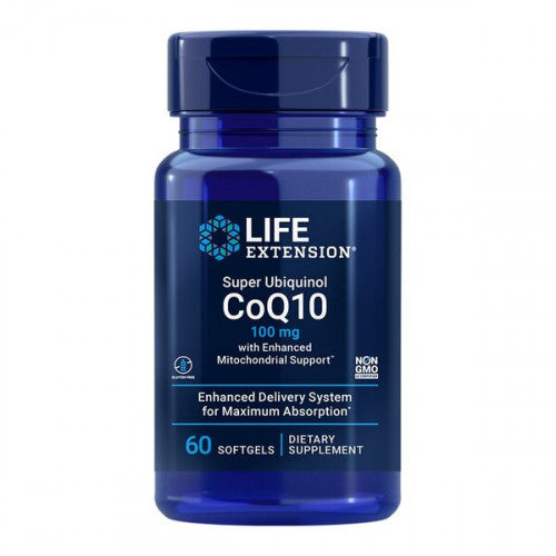 Life Extension Super Ubiquinol CoQ10 with Enhanced Mitochondrial Support - 100mg  - 60 softgels