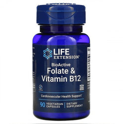 Life Extension BioActive Folate & Vitamin B12  - 90 vcaps