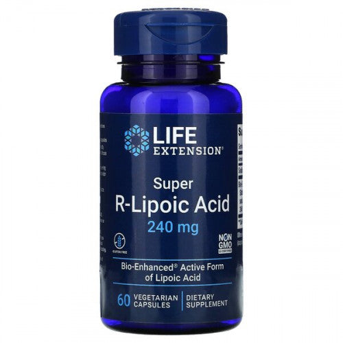 Life Extension Super R-Lipoic Acid, 240mg  - 60 vcaps