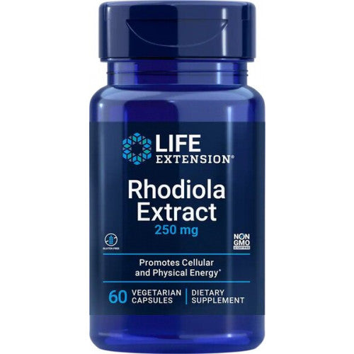 Life Extension Rhodiola Extract, 250mg  - 60 vcaps