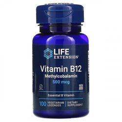 Life Extension Vitamin B12 Methylcobalamin, 500mcg  - 100 vegetarian lozenges