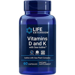 Life Extension Vitamins D and K with Sea-Iodine  - 60 caps