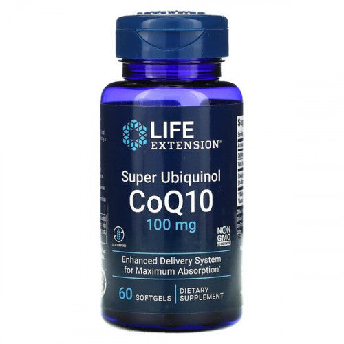 Life Extension Super Ubiquinol CoQ10, 100mg  - 60 softgels