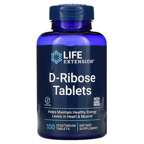 Life Extension D-Ribose Tablets  - 100 vegetarian tabs