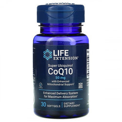 Life Extension Super Ubiquinol CoQ10 with Enhanced Mitochondrial Support - 50mg  - 30 softgels