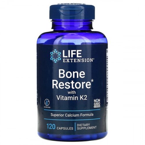 Life Extension Bone Restore with Vitamin K2  - 120 caps