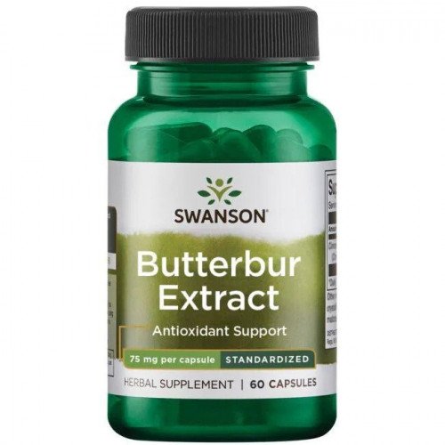 Swanson Butterbur Extract, 75mg  - 60 caps