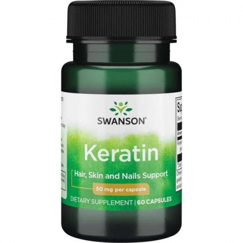 Swanson Keratin, 50mg  - 60 caps