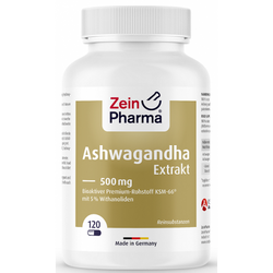 Zein Pharma Ashwagandha Extract, 500mg  - 120 caps