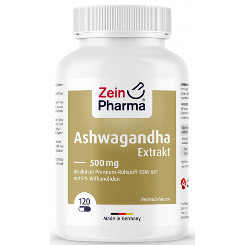 Zein Pharma Ashwagandha Extract, 500mg  - 120 caps