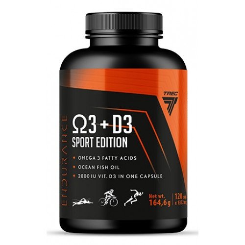 Trec Nutrition Endurance Omega 3 + D3 Sport Edition  - 120 caps