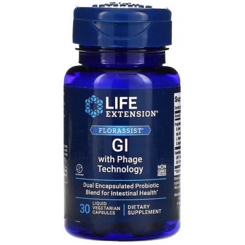 Life Extension Florassist GI with Phage Technology  - 30 liquid vcaps