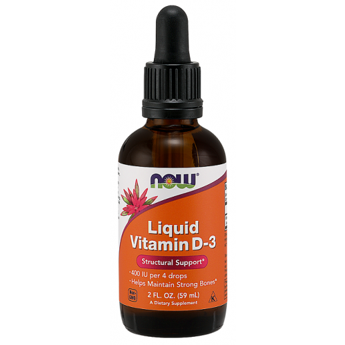 NOW Foods Vitamin D-3 Liquid - 400 IU  - 59 ml.