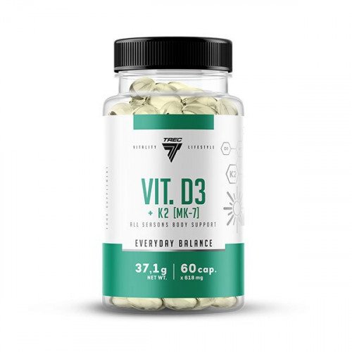 Trec Nutrition Vit D3 + K2 MK-7  - 60 caps