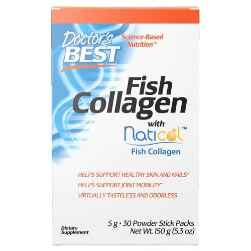 Doctor's Best Fish Collagen with Naticol Fish Collagen  - 30 stick packs