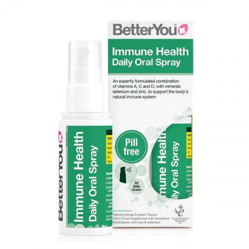 BetterYou Immune Health Oral Spray, Natural Orange & Peach  - 50 ml.