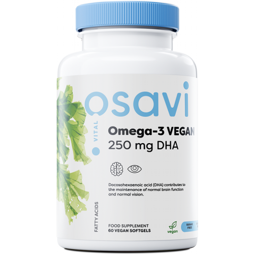 Osavi Omega-3 Vegan - 250mg DHA  - 60 vegan softgels