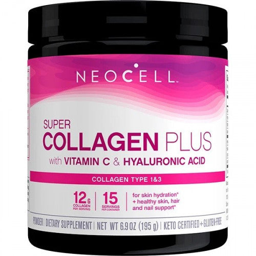 NeoCell Super Collagen Plus with Vitamin C & Hyaluronic Acid  - 195 grams